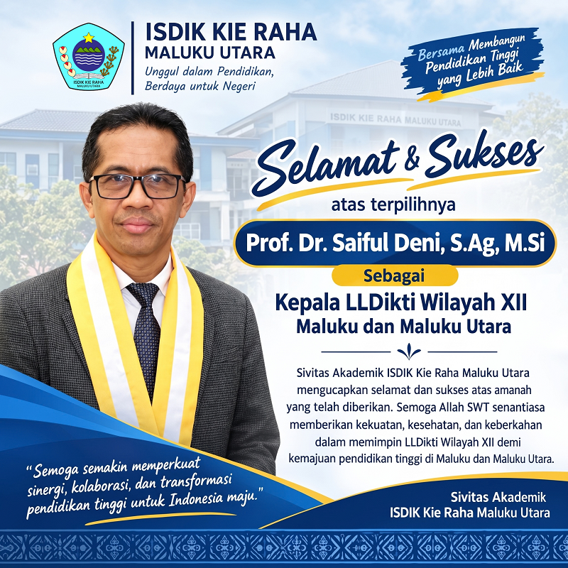 Terpilih Sebagai Kepala LLDIKTI Wil. 12